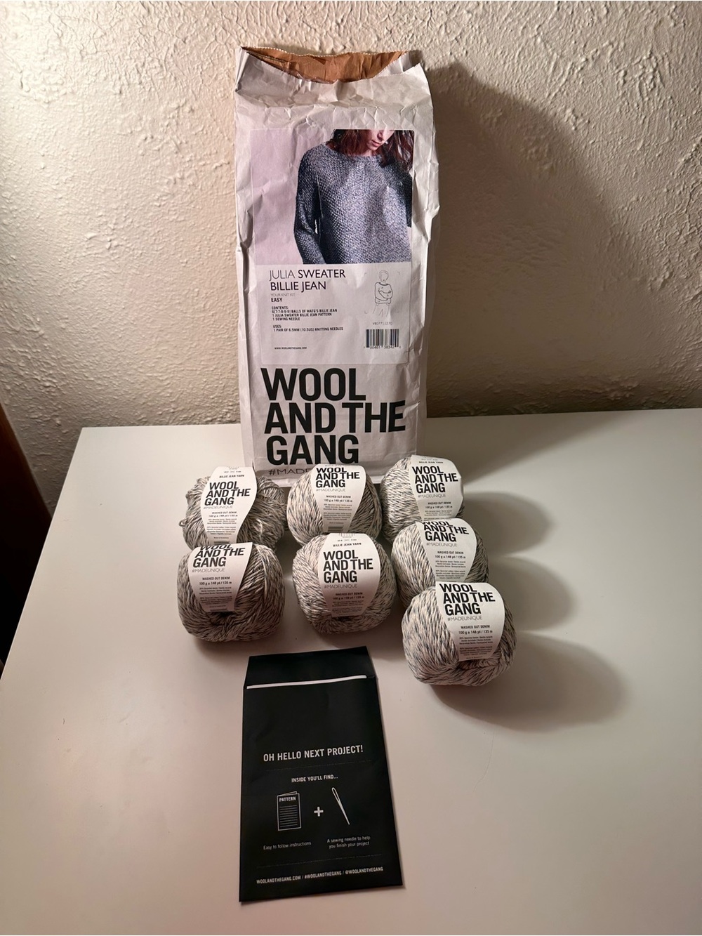 Wool and the Gang Julia Sweater Knitting Kit - Size 2 - Picture 3 of 7